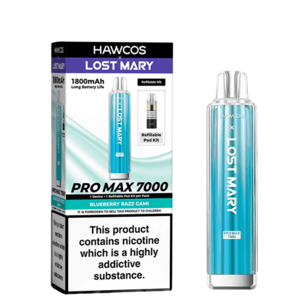  Blueberry Razz Gami Hawcos x Lost Mary Pro Max 7000