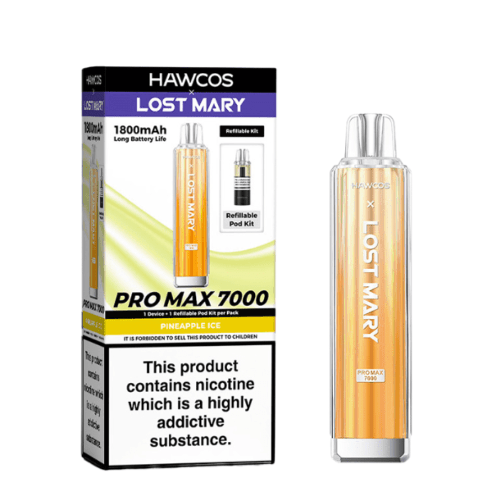  Pineapple Ice Hawcos x Lost Mary Pro Max 7000