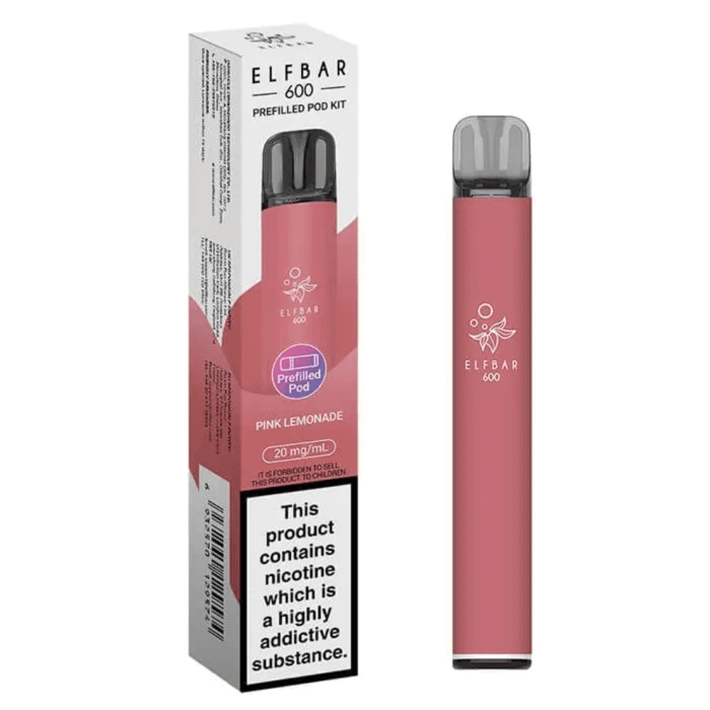  Pink Lemonade Elf Bar 600 Vape Kit