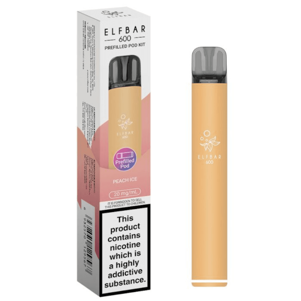  Peach Ice Elf Bar 600 Vape Kit