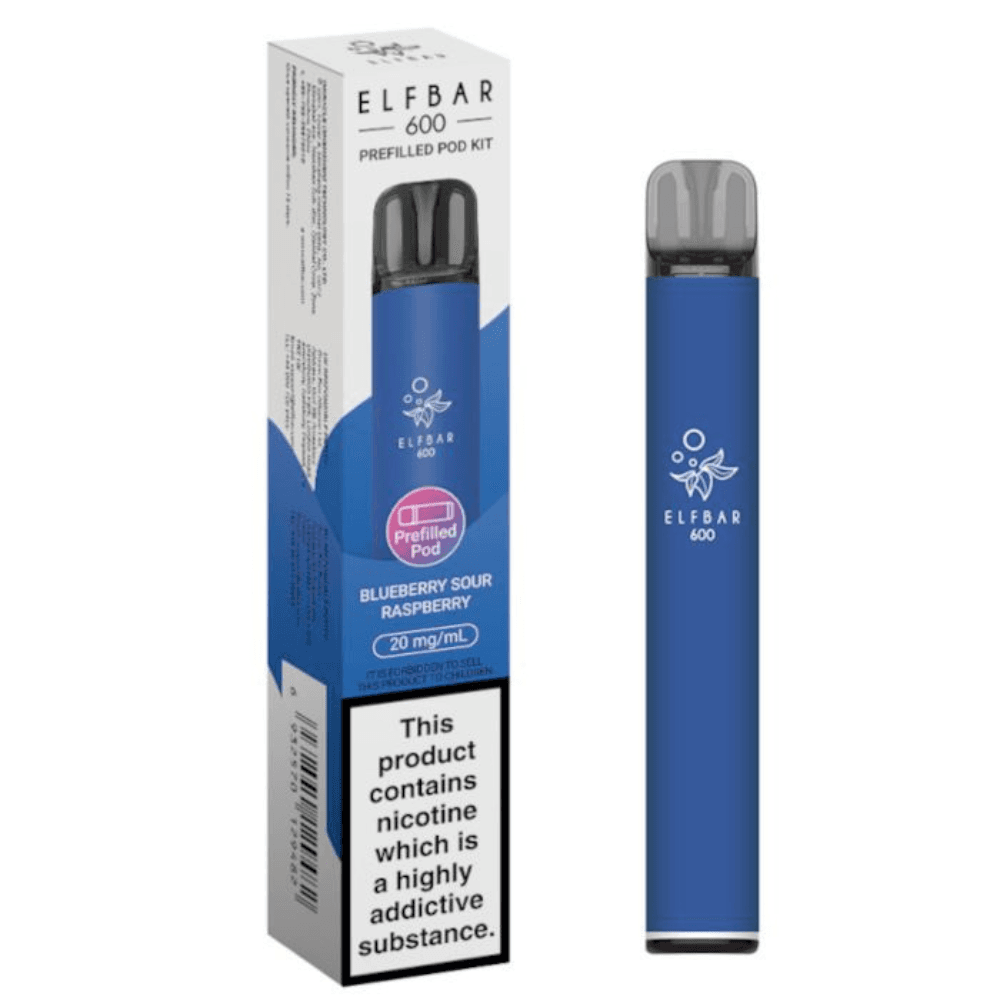  Blueberry Sour Raspberry Elf Bar 600 Vape Kit
