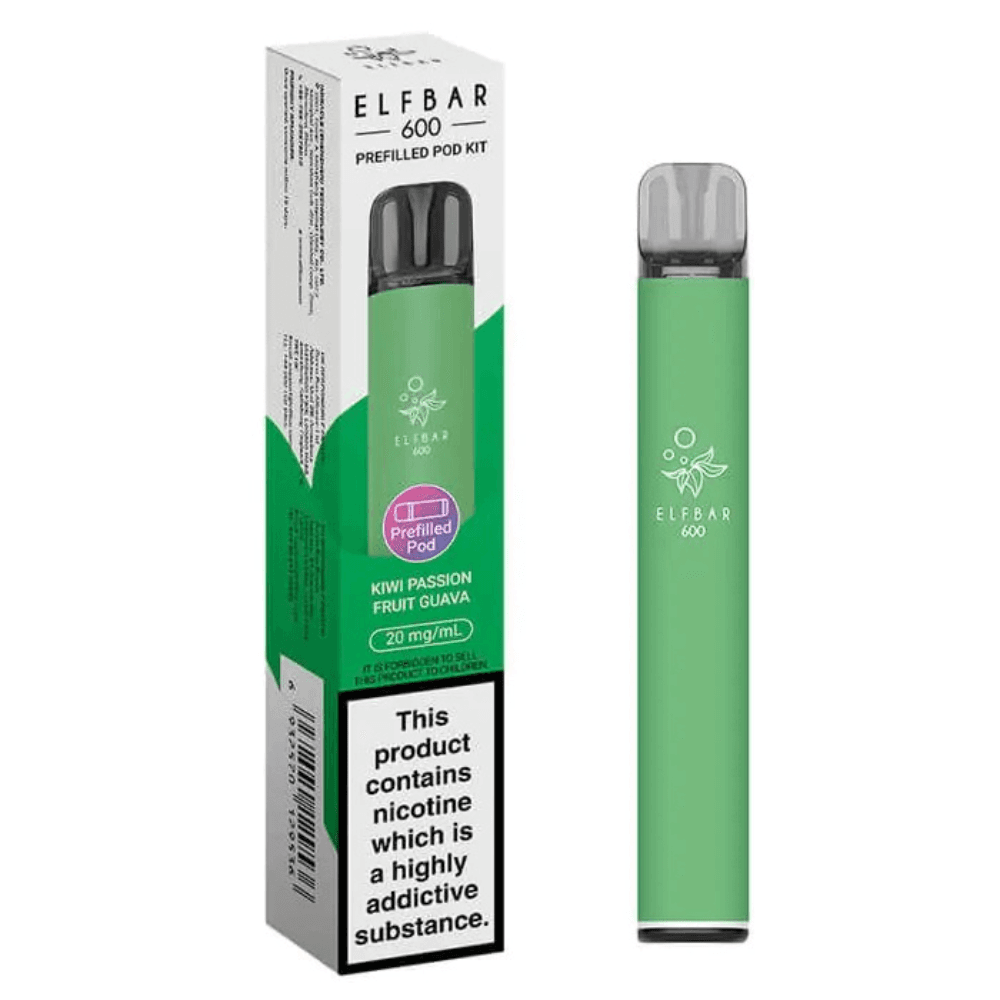  Kiwi Passion Fruit Guava Elf Bar 600 Vape Kit