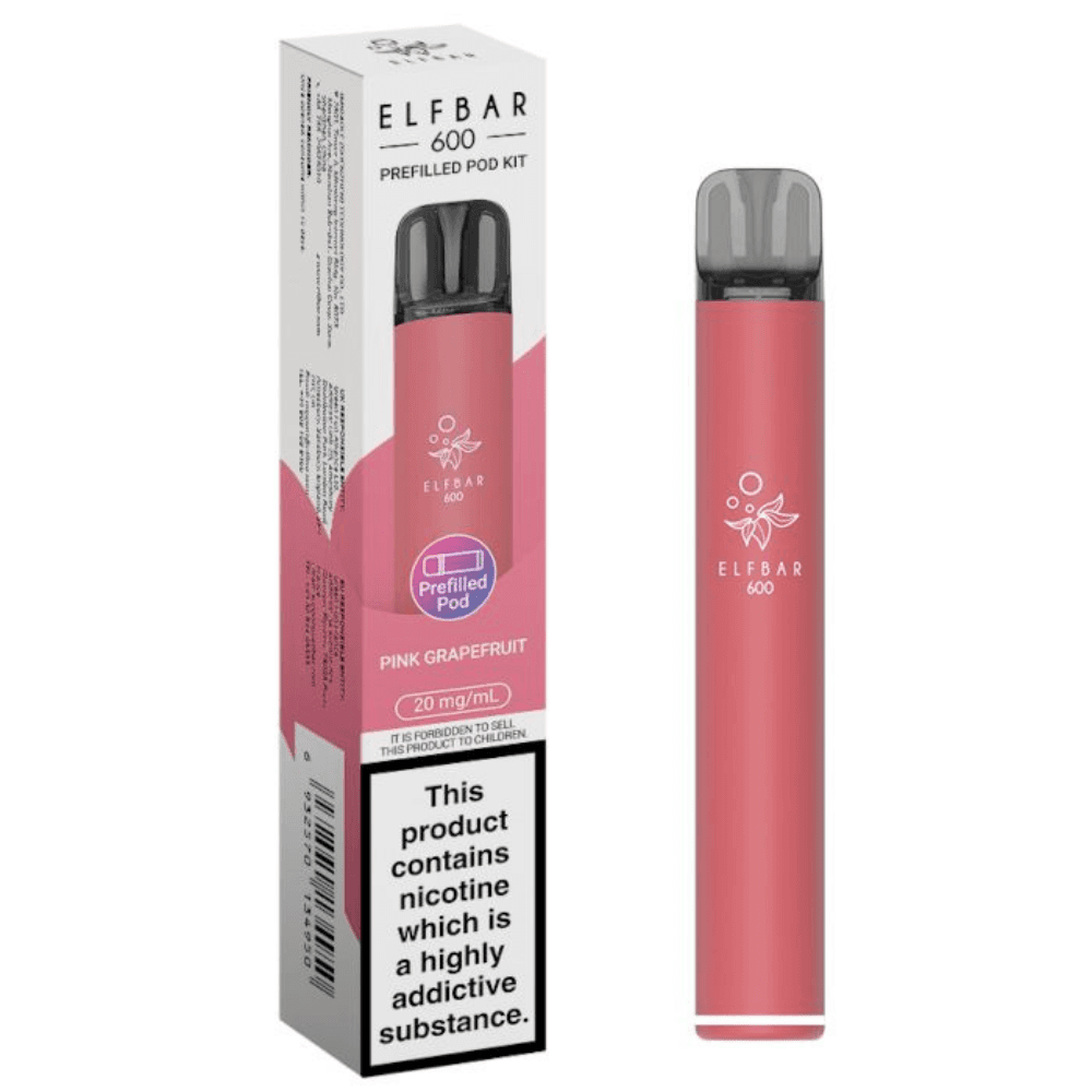 Pink Grapefruit Elf Bar 600 Vape Kit