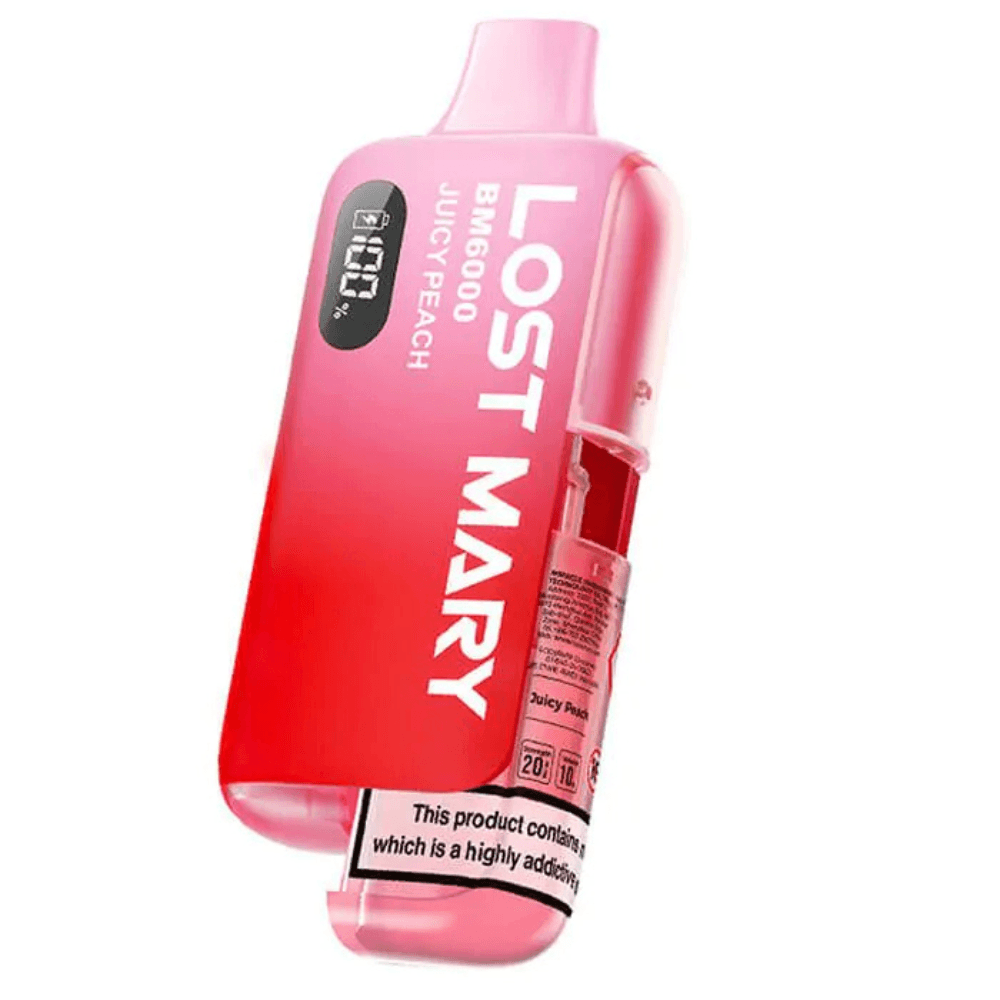  Juicy Peach Lost Mary Bm6000 Vape Kit