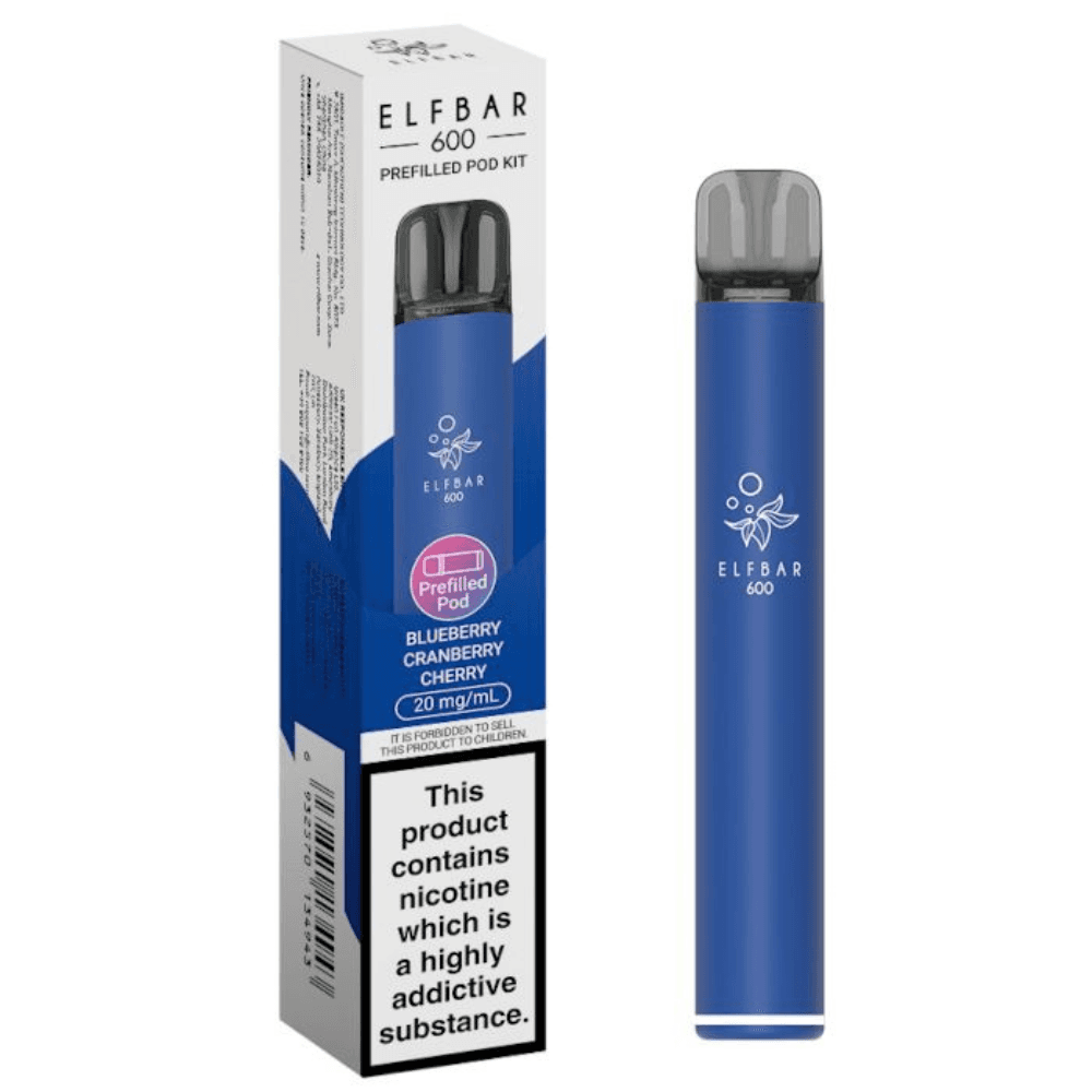  Blueberry Cranberry Cherry Elf Bar 600 Vape Kit