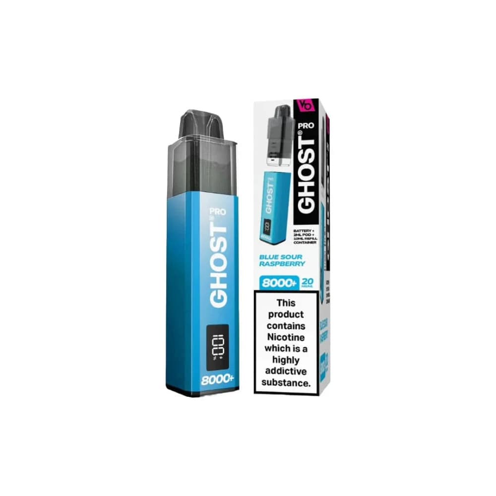  Blue Sour Raspberry Vapes Bar Ghost Pro 8000