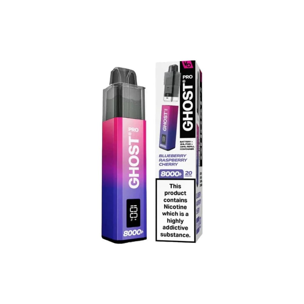  Blueberry Raspberry Cherry Vapes Bar Ghost Pro 8000