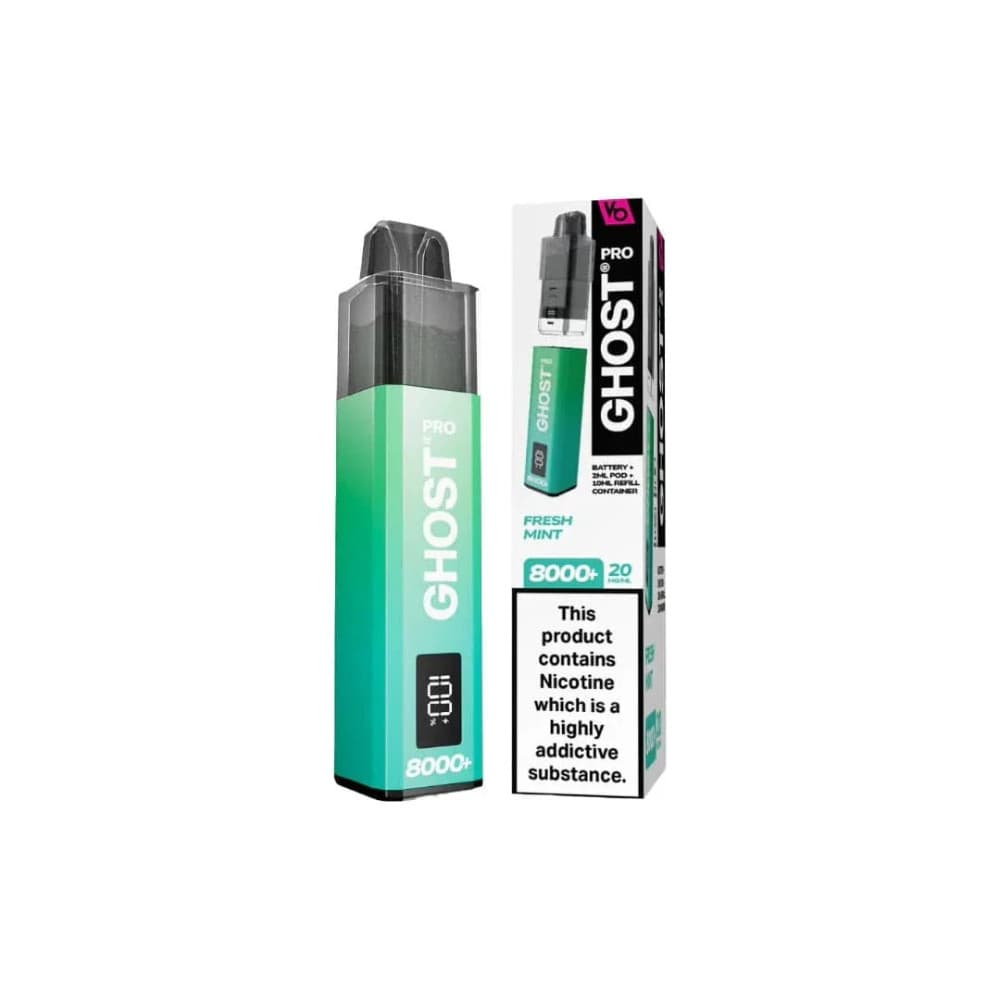  Fresh Mint Vapes Bar Ghost Pro 8000