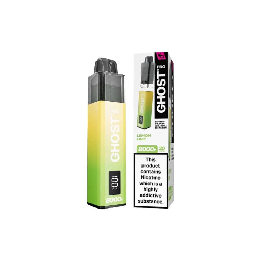  Lemon Lime Vapes Bar Ghost Pro 8000