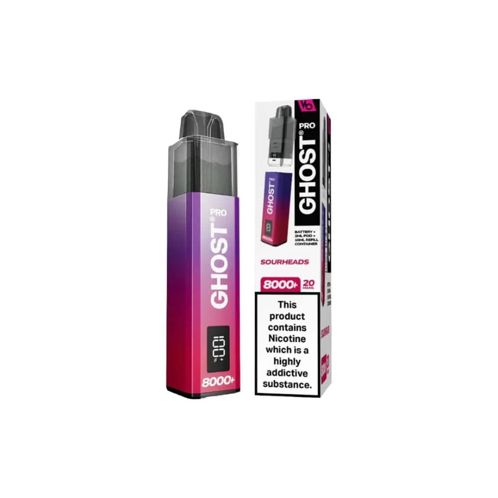  Sourheads Vapes Bar Ghost Pro 8000