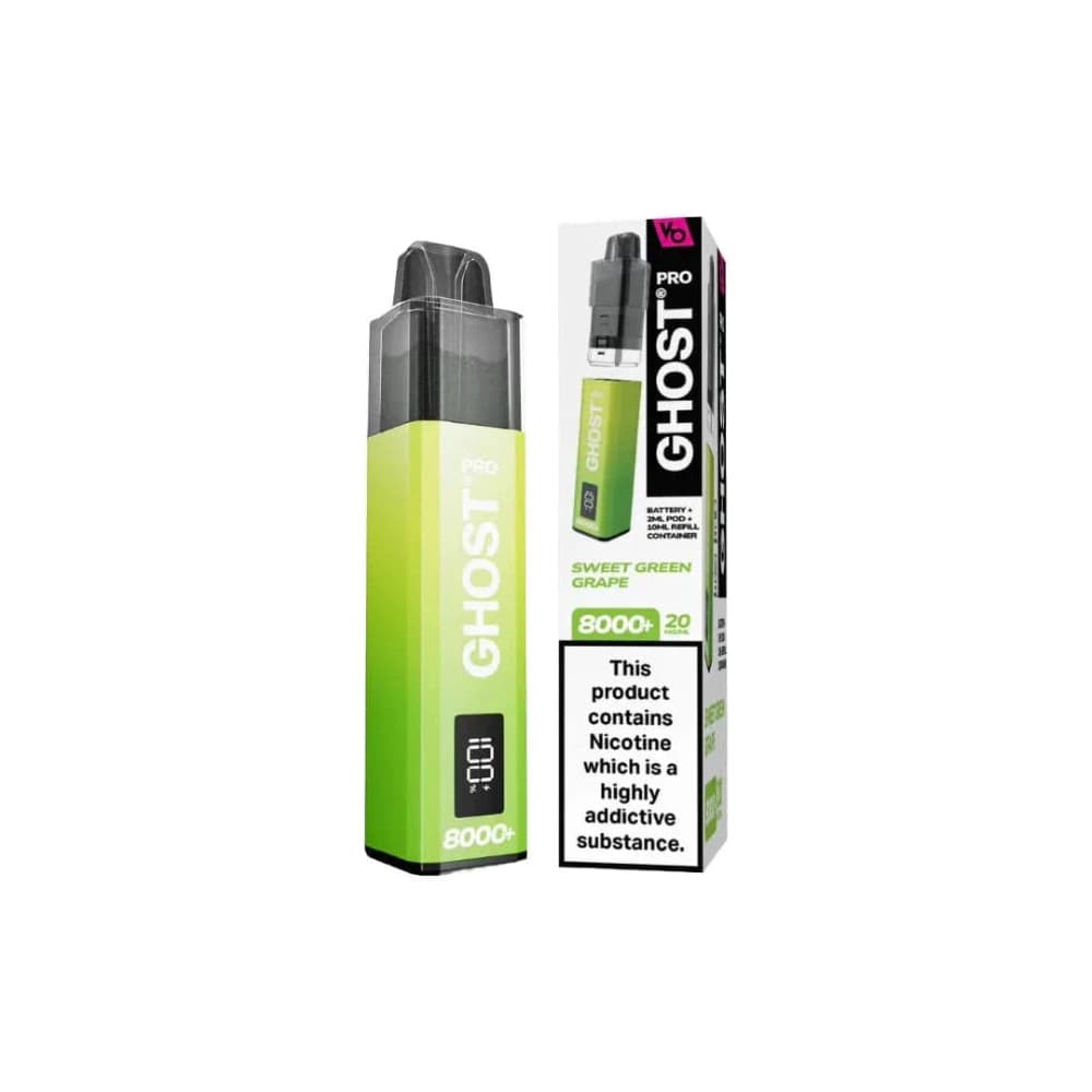  Sweet Green Grape Vapes Bar Ghost Pro 8000