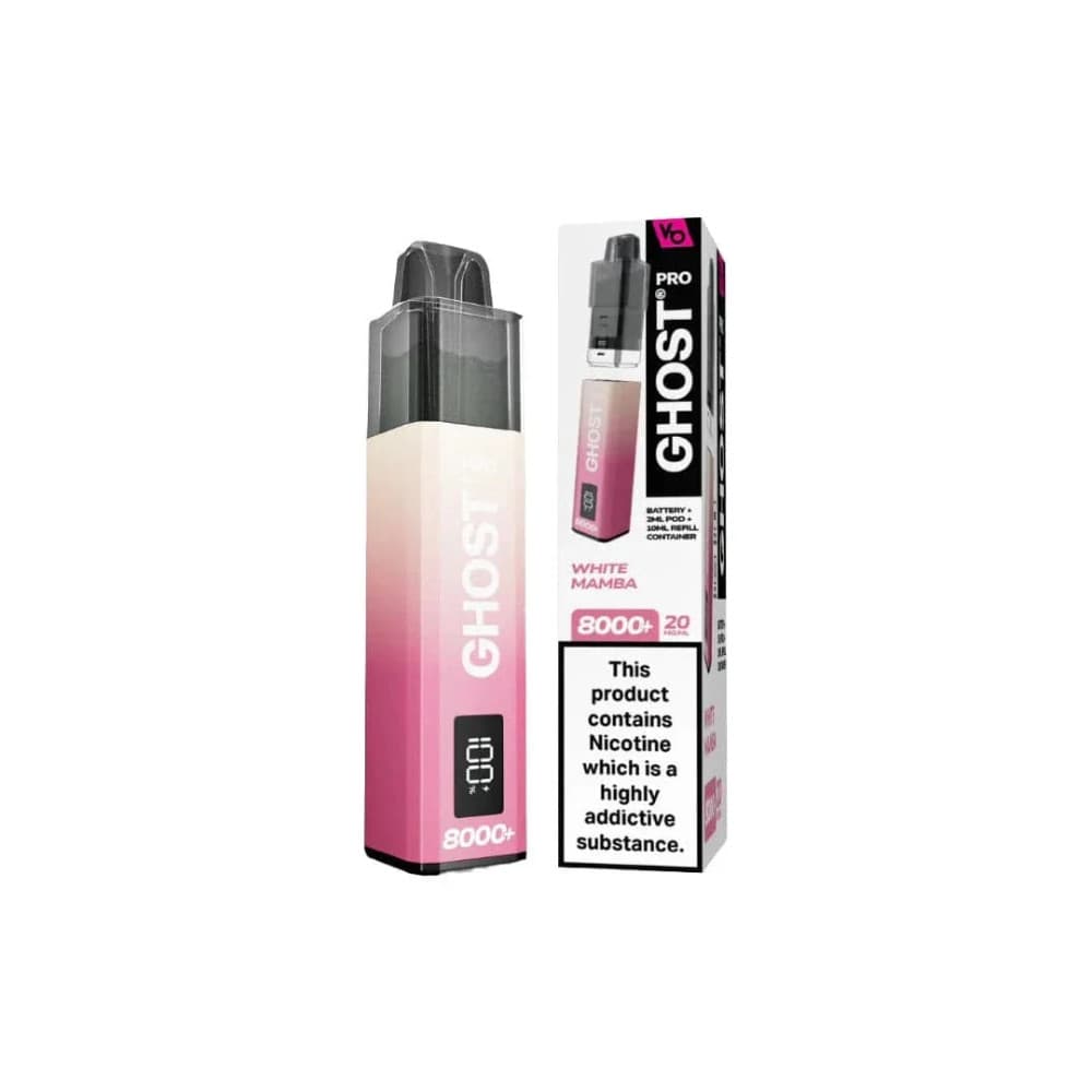  White Mamba Vapes Bar Ghost Pro 8000