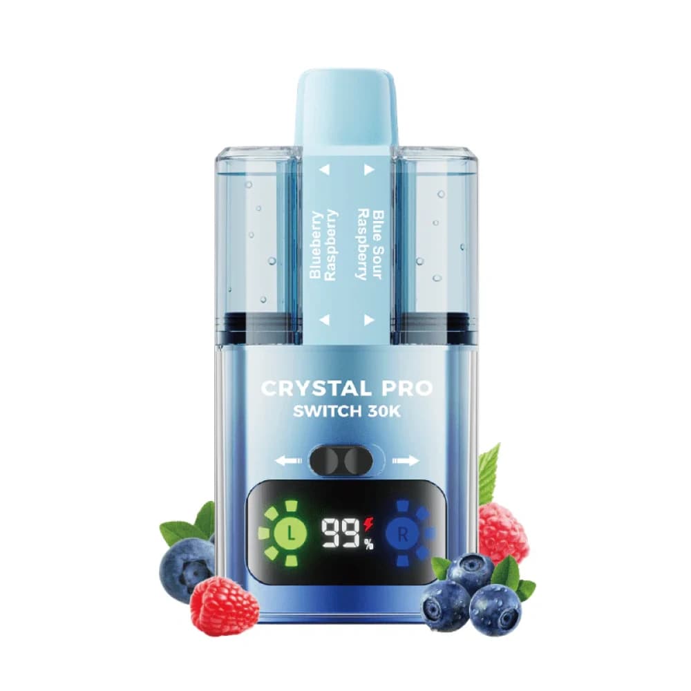  Blueberry Raspberry / Blue Sour Raspberry Crystal Pro Switch 30k