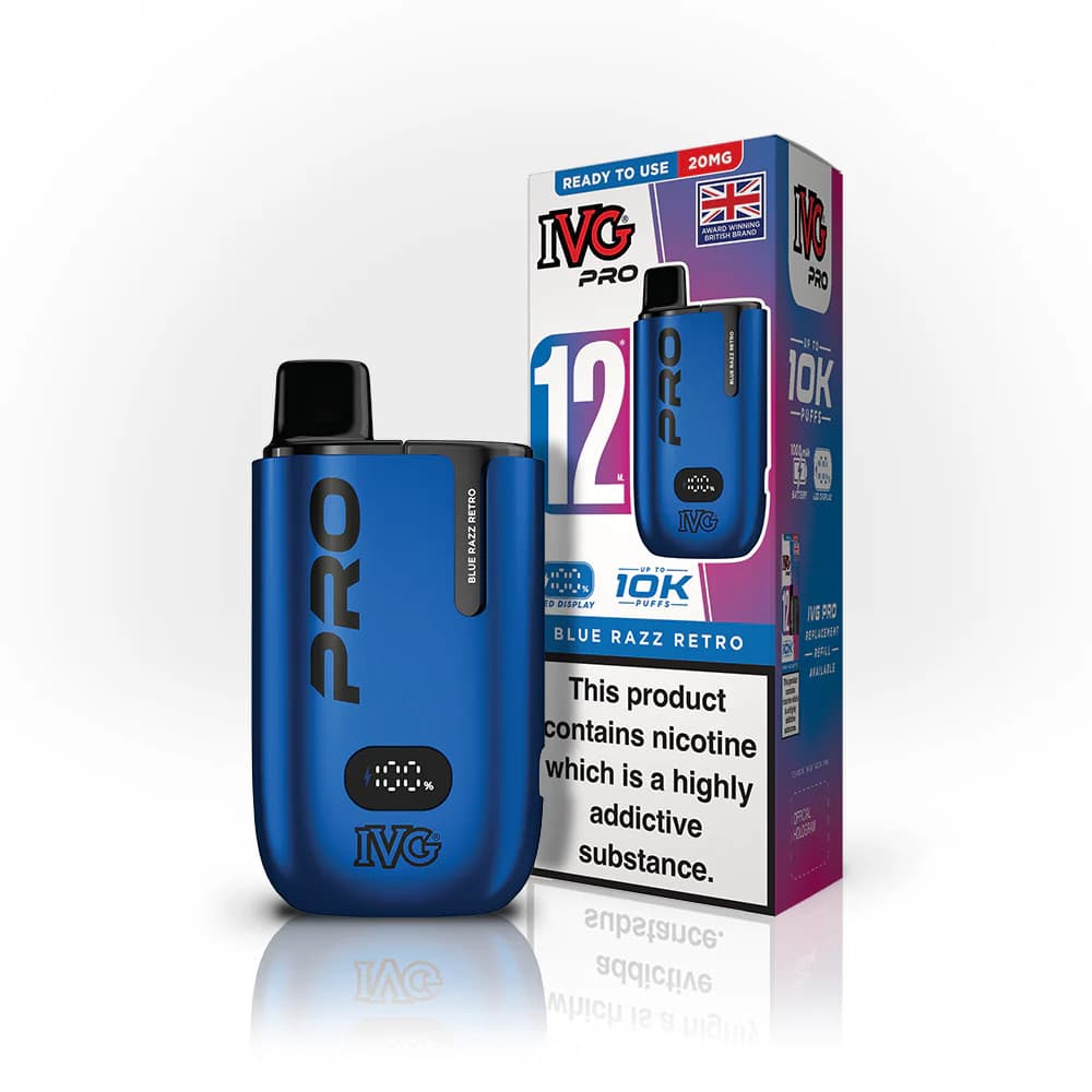  Blue Razz Retro IVG Pro 12 Vape Kit