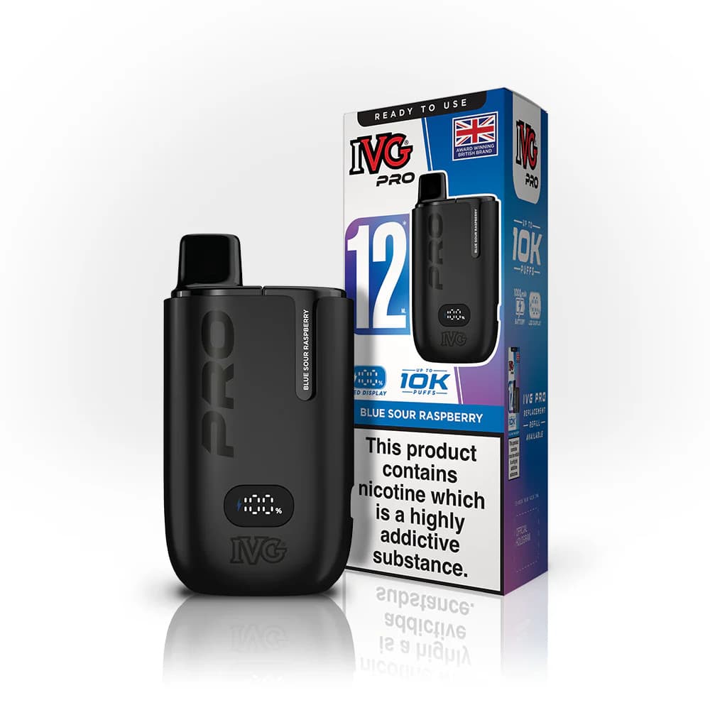  Blue Sour Raspberry IVG Pro 12 Vape Kit