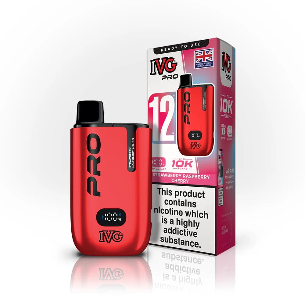  Strawberry Raspberry Cherry IVG Pro 12 Vape Kit