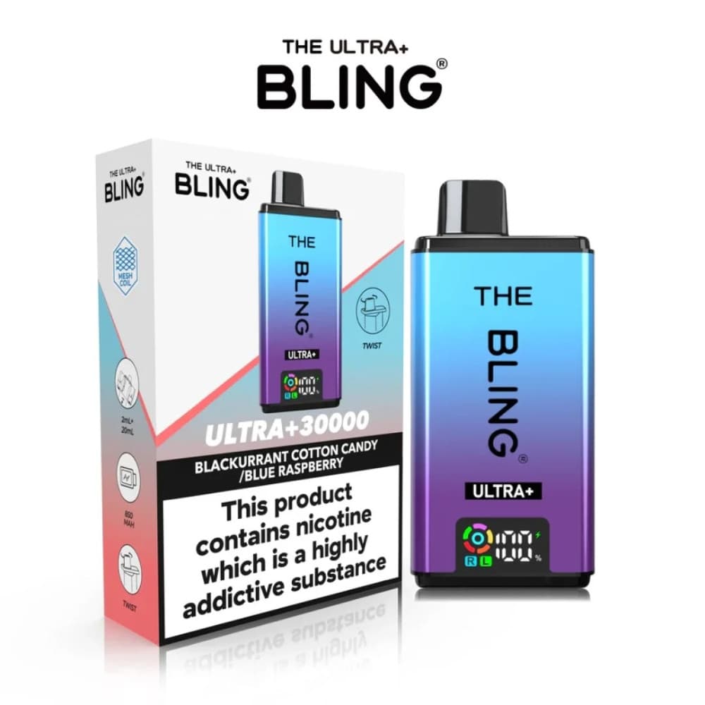  Blackcurrant Cotton Candy / Blue Raspberry The Crystal Bling Ultra Plus 30K