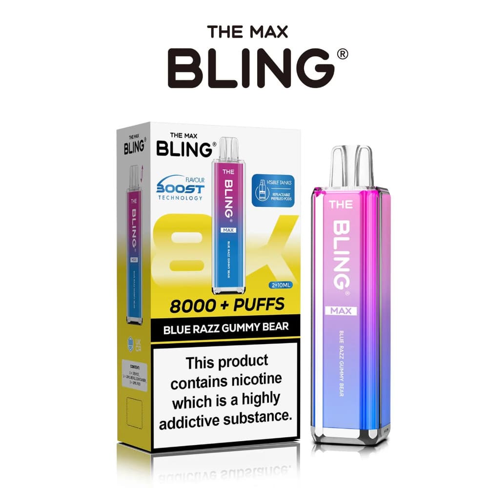  Blue Razz Gummy Bear The Crystal Bling Pro Max 10k