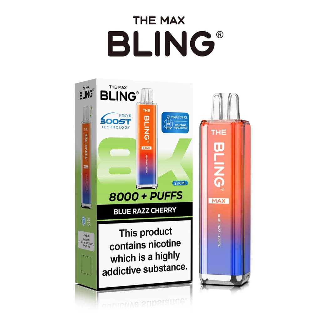  Blue Razz Cherry The Crystal Bling Pro Max 10k