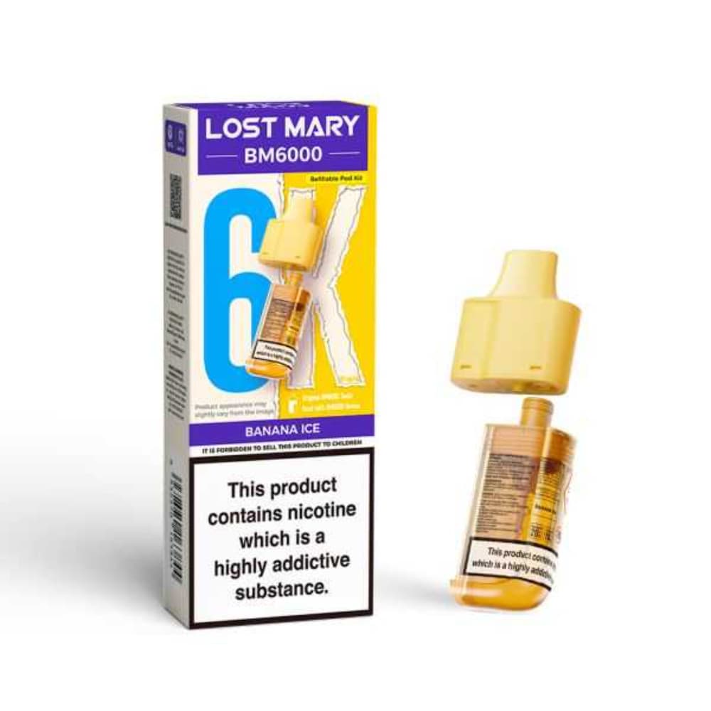  Banana Ice Lost Mary Bm6000 Refill Pods