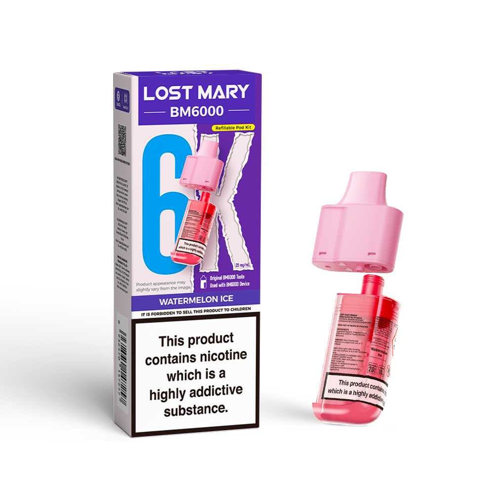  Watermelon Ice Lost Mary Bm6000 Refill Pods