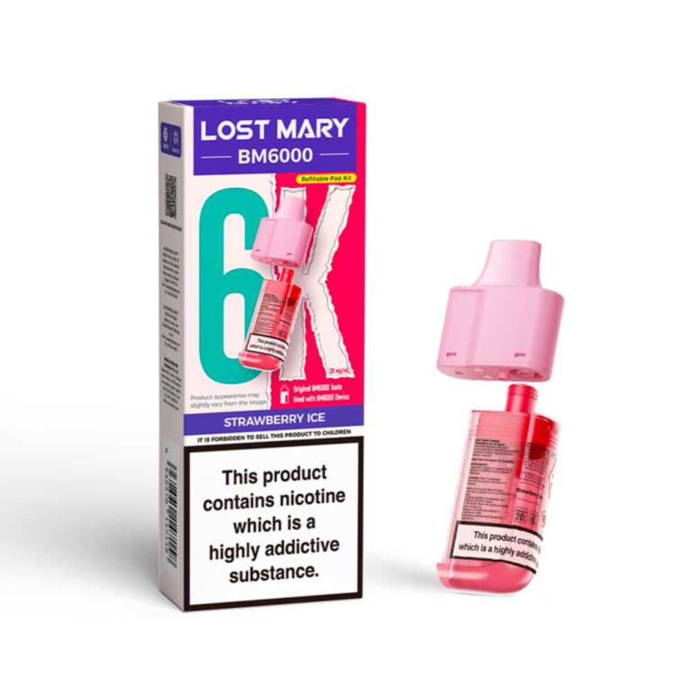  Strawberry Ice Lost Mary Bm6000 Refill Pods