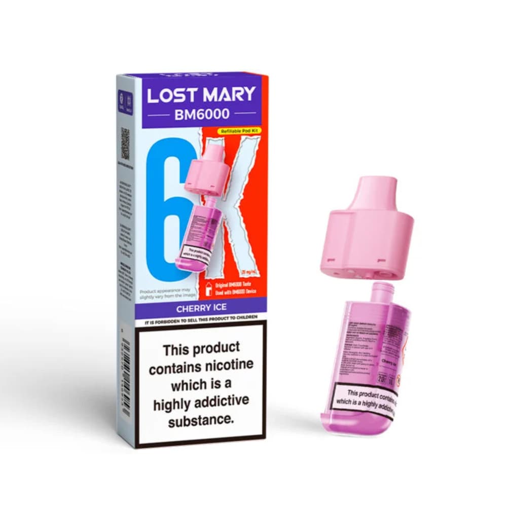  Cherry Ice Lost Mary Bm6000 Refill Pods