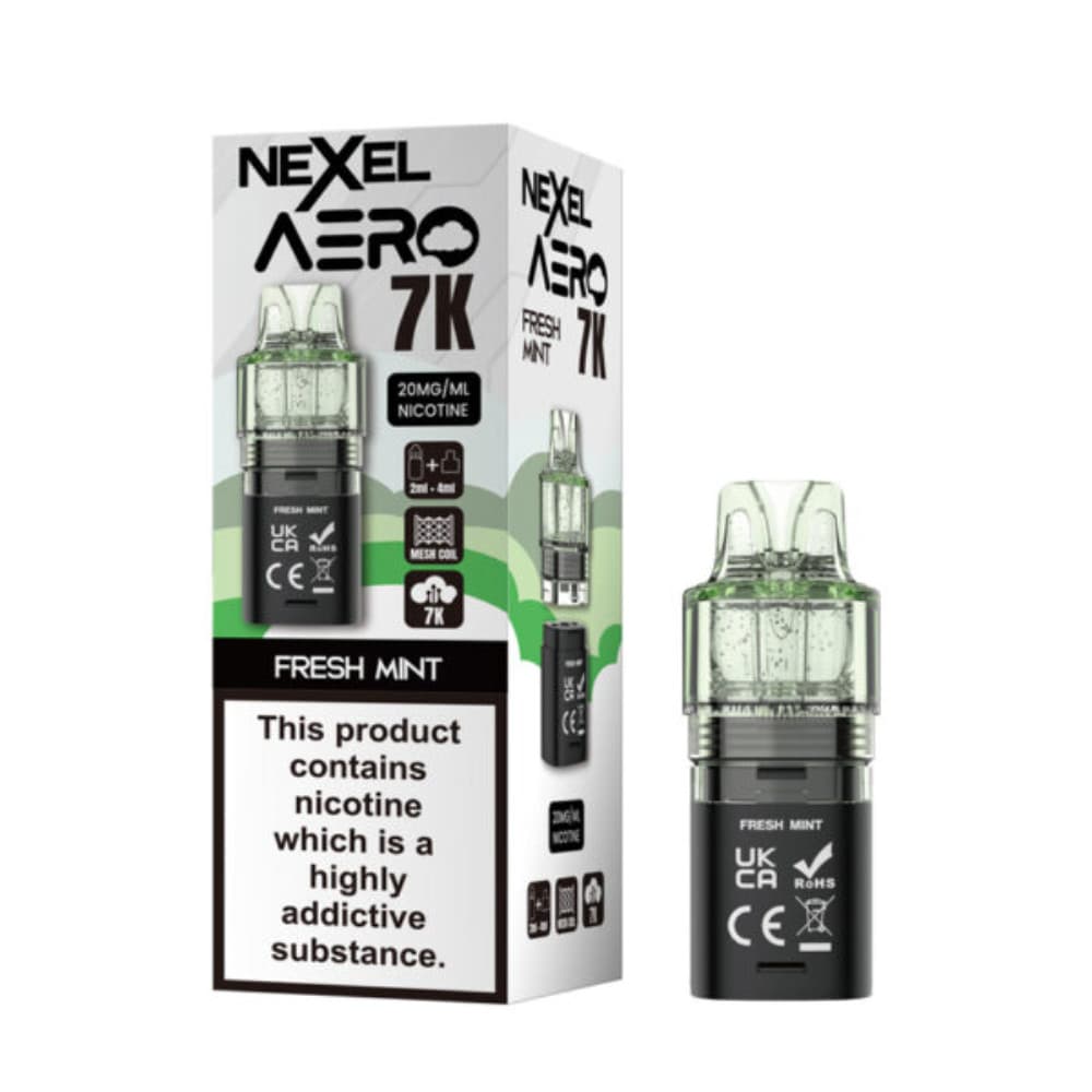  Fresh Mint Nexel Aero 7k Refill Pods