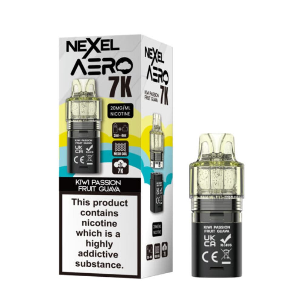  Kiwi Passionfruit Guava Nexel Aero 7k Refill Pods
