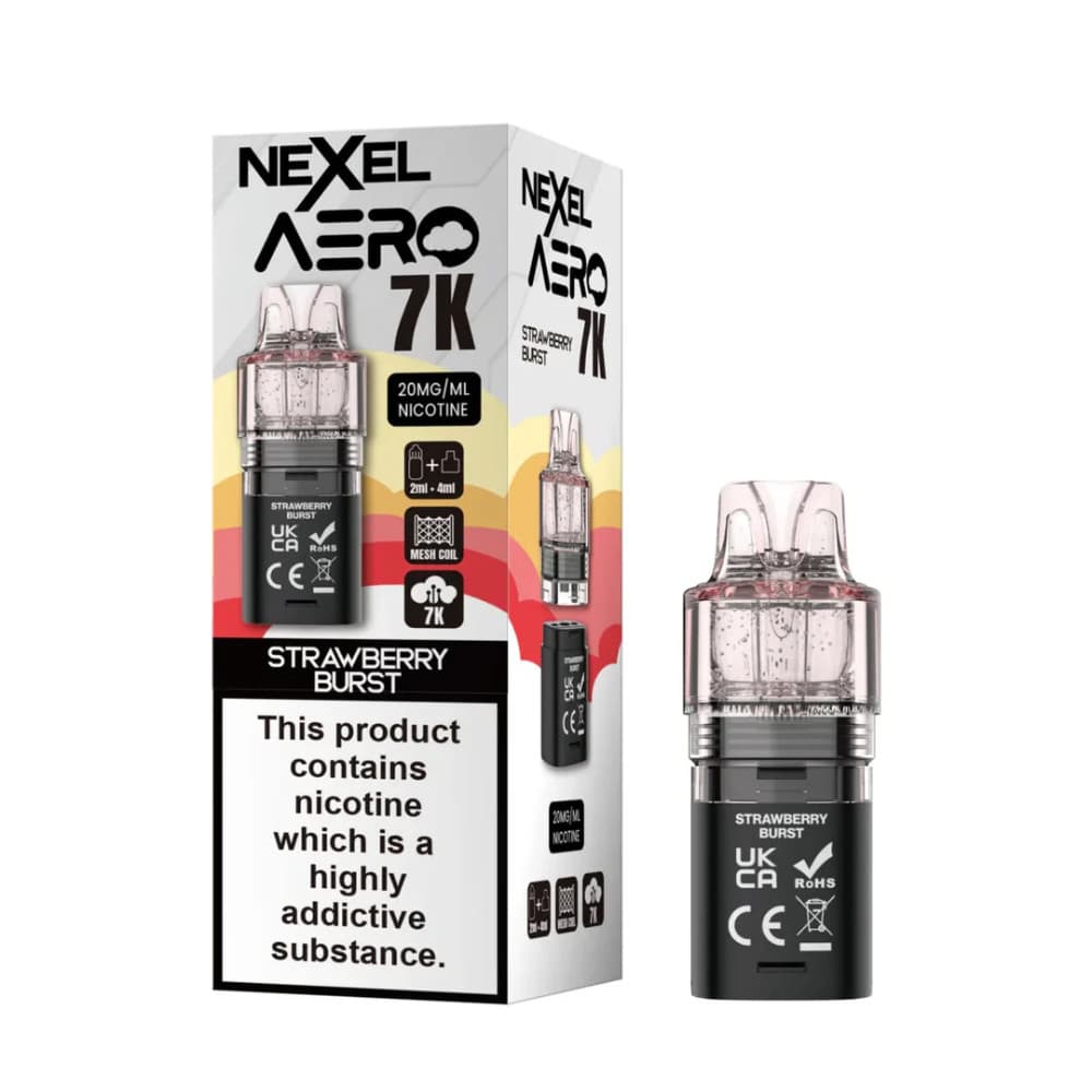  Strawberry Blast Nexel Aero 7k Refill Pods