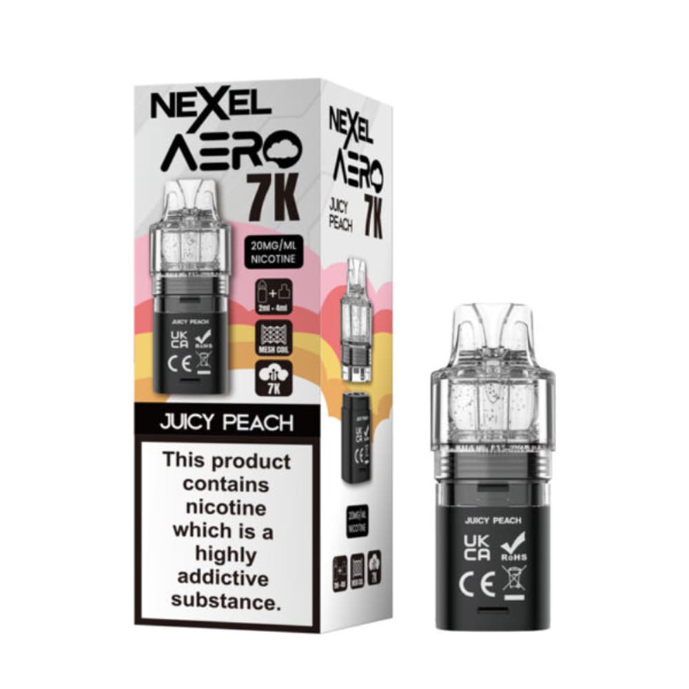  Juicy Peach Nexel Aero 7k Refill Pods