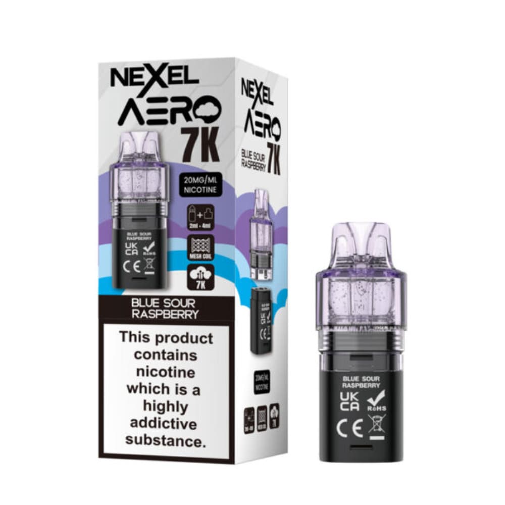  Blue Sour Raspberry Nexel Aero 7k Refill Pods