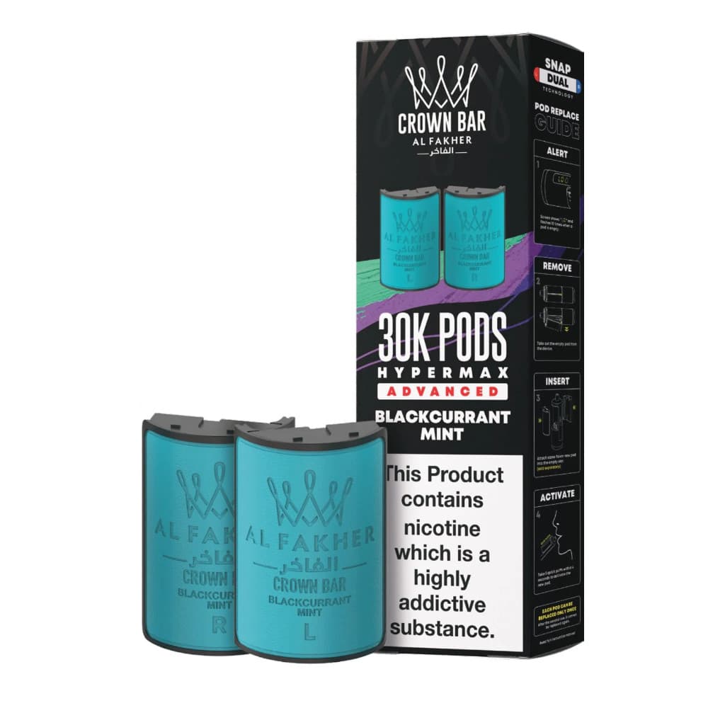  Blackcurrent Mint Al Fakher 30k Hypermax Refill Pods