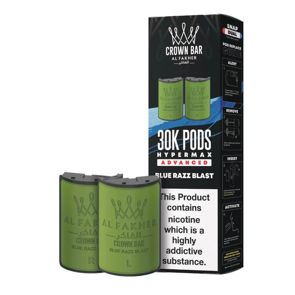  Blue Razz Blast Al Fakher 30k Hypermax Refill Pods