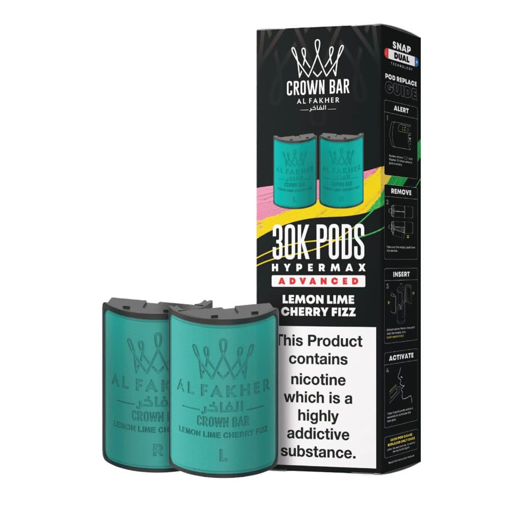  Lemon Lime Cherry Fizz Al Fakher 30k Hypermax Refill Pods