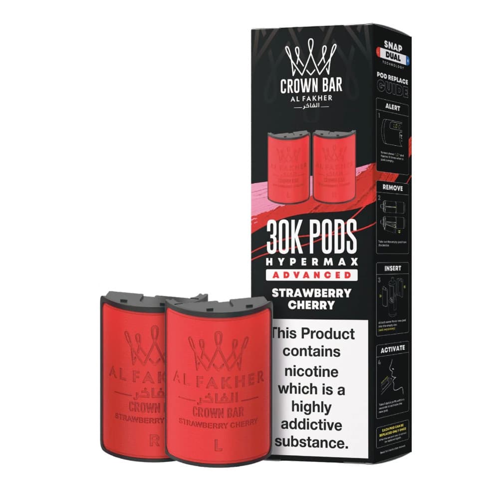  Strawberry Cherry Al Fakher 30k Hypermax Refill Pods