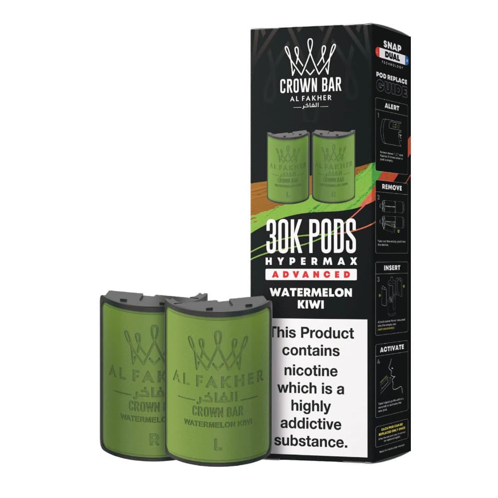  Watermelon Kiwi Al Fakher 30k Hypermax Refill Pods