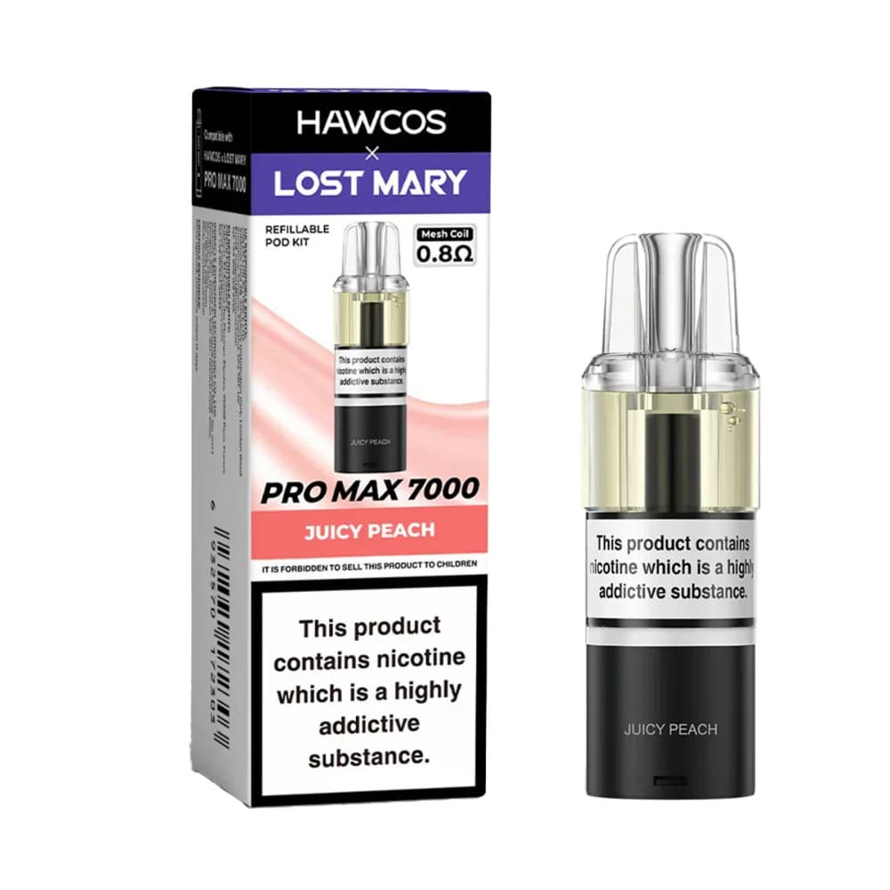  Juicy Peach Lost Mary Hawcos Pro Max 7000 Pods