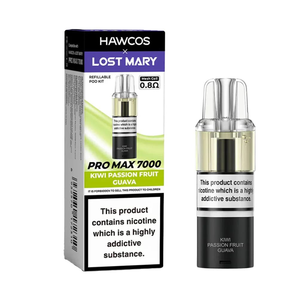  Kiwi Passion Fruit Guava Lost Mary Hawcos Pro Max 7000 Pods