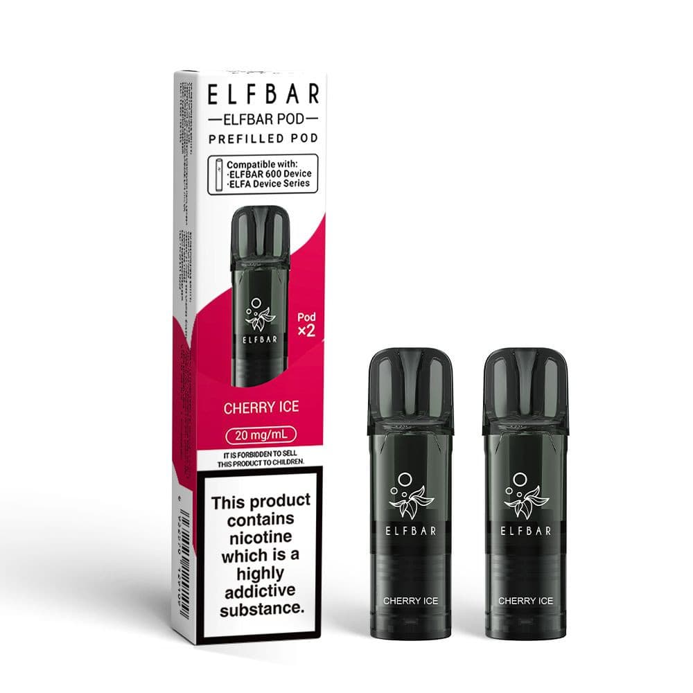  Cherry Ice Elf Bar 600 Refill Pods