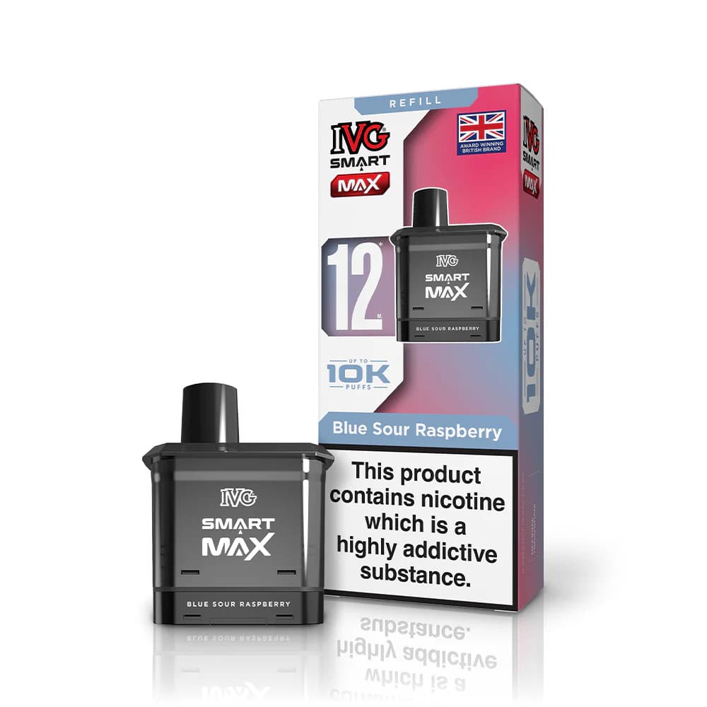  Blue Sour Raspberry IVG Smart Max 10k Refill Pods
