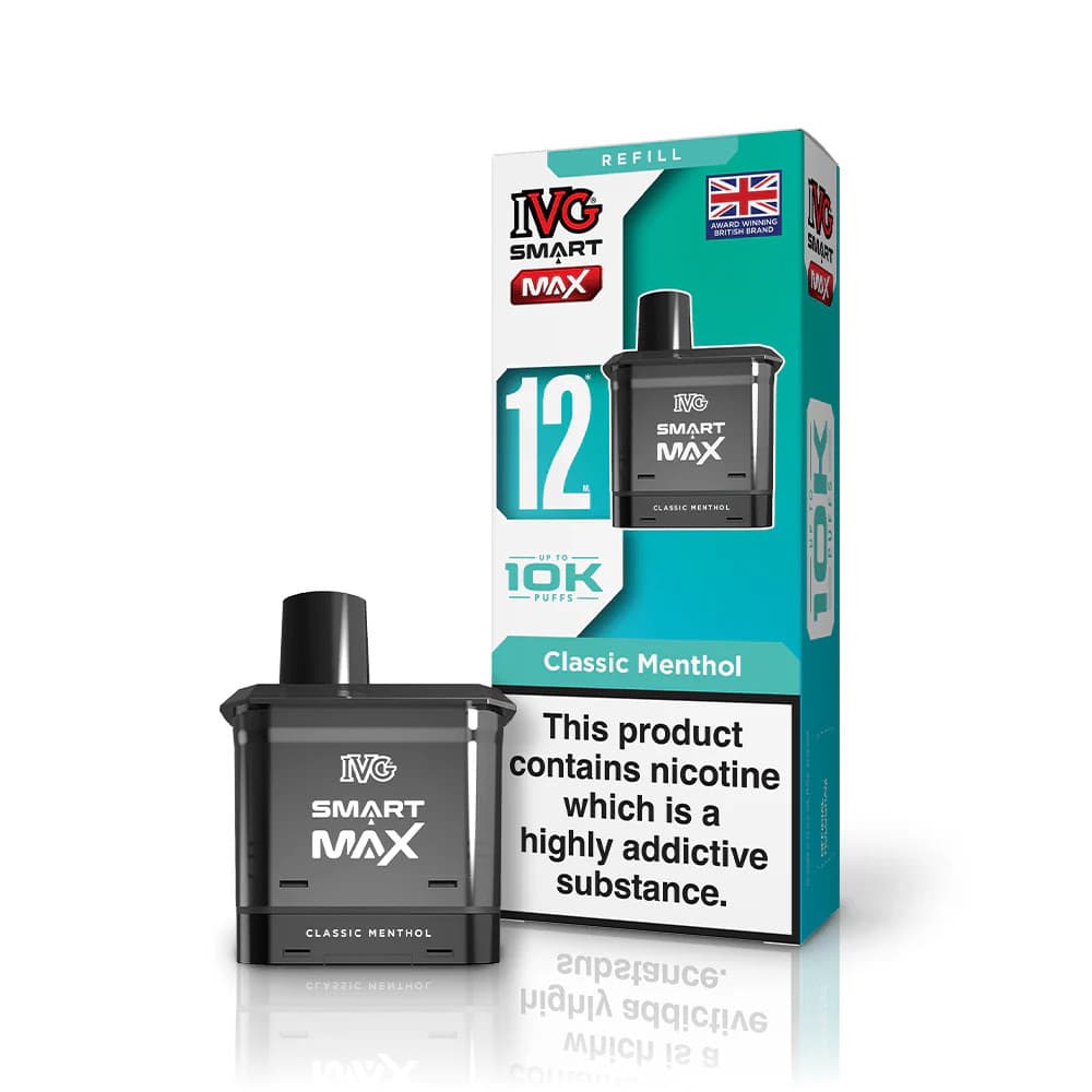  Classic Menthol IVG Smart Max 10k Refill Pods