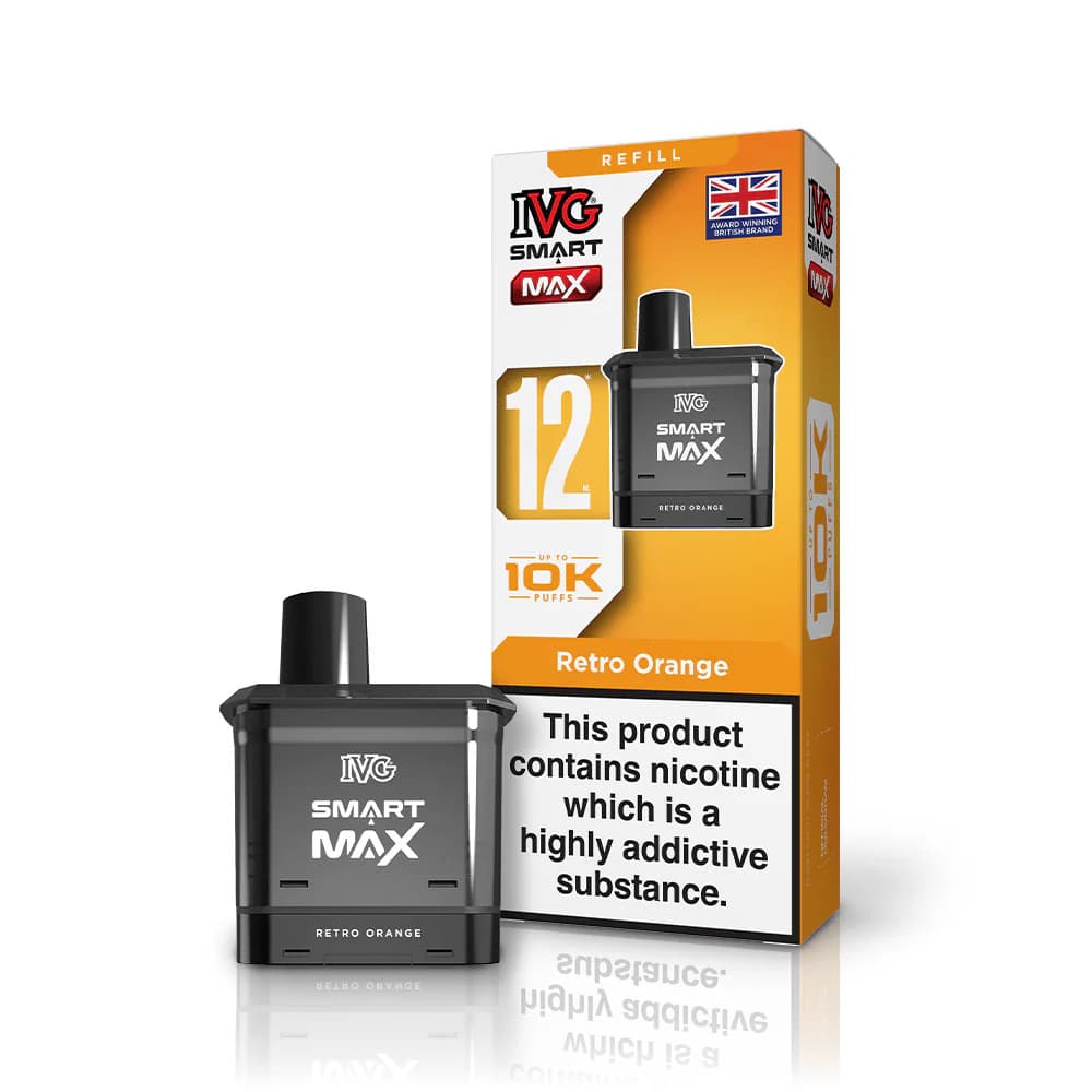  Retro Orange IVG Smart Max 10k Refill Pods