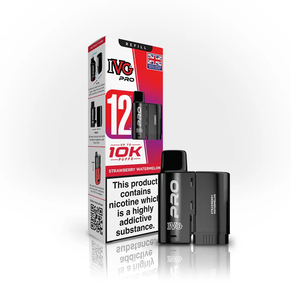  Strawberry Watermelon IVG Pro 12 Refill Pods