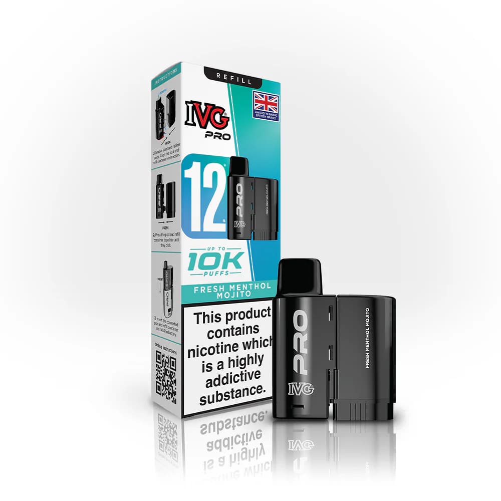  Fresh Menthol Mojito IVG Pro 12 Refill Pods