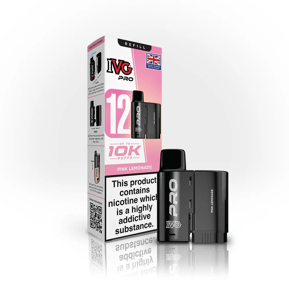  Pink Lemonade IVG Pro 12 Refill Pods