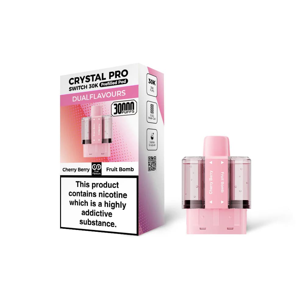  Cherry Berry / Fruit Bomb Crystal Pro Switch 30k Refill Pods