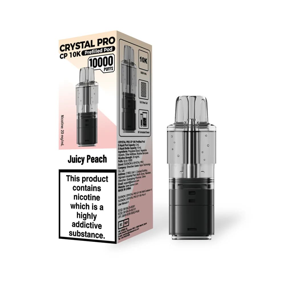  Juicy Peach Crystal Pro CP 10k Refill Pods