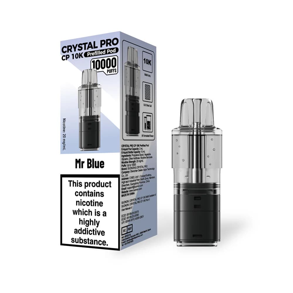  Mr Blue Crystal Pro CP 10k Refill Pods