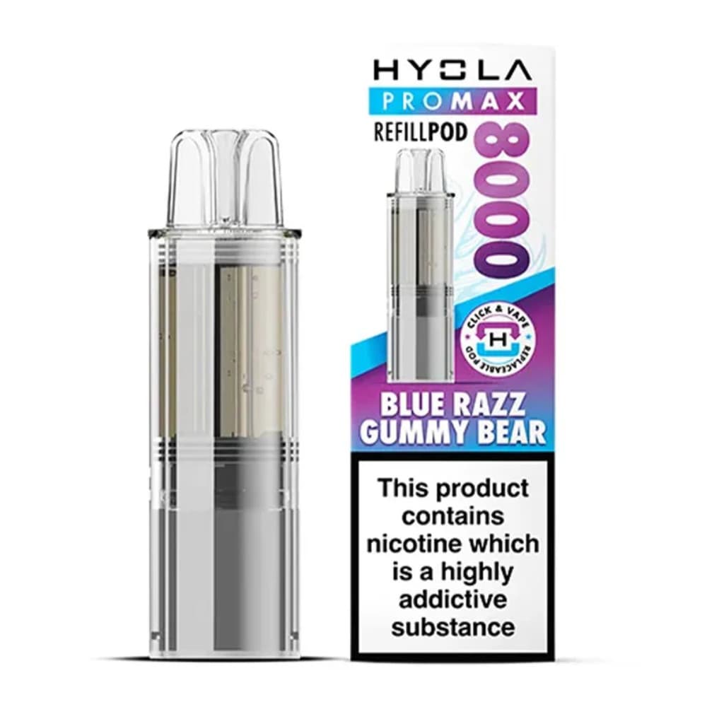  Blue Razz Gummy Bear Hyola Pro Max 8000 Refill Pods